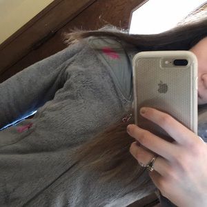 Grey north face coat